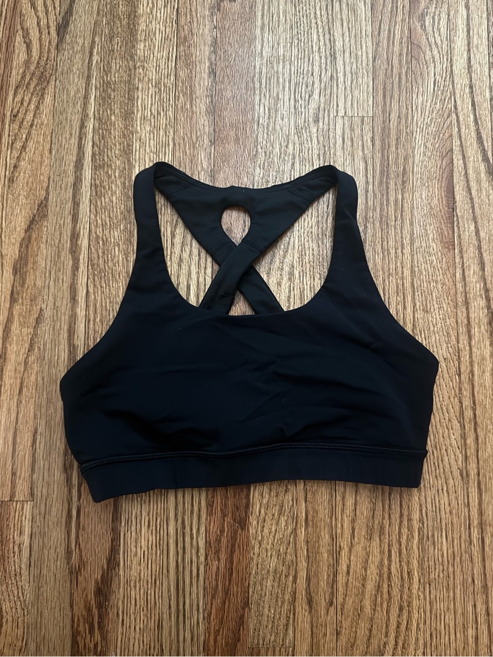 Lululemon Black Cross-Back Sports Bra - Size 6